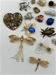 (34) Vintage Insect Brooches