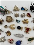 (34) Vintage Insect Brooches