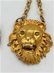(4) Chunky Lion/Puma Statement Necklaces