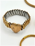 (7) Gold Filled Bangle Bracelets Including Child's Bracelet