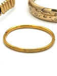 (7) Gold Filled Bangle Bracelets Including Child's Bracelet