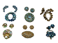 (6) Vintage Brooch and Earring Sets