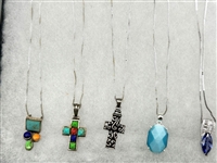 (11) Group of Sterling Silver Necklaces and Bracelets