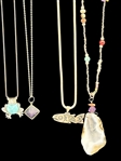 (9) Sterling Silver Necklaces 