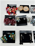 Group of Vintage Signed Costume Jewelry Earrings