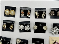 (20) Pairs of Signed Costume Jewelry Earrings; Richelieu, Weiss, Coro, Lisner
