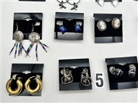 (20) Pairs of Sterling Silver Earrings