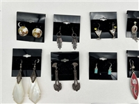 (20) Pairs of Sterling Silver Earrings