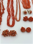 Group of Coral Jewelry