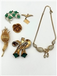 Group of Coro, Corocraft Necklaces, Brooches