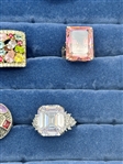 (17) Sterling Silver Rings With Gemstones