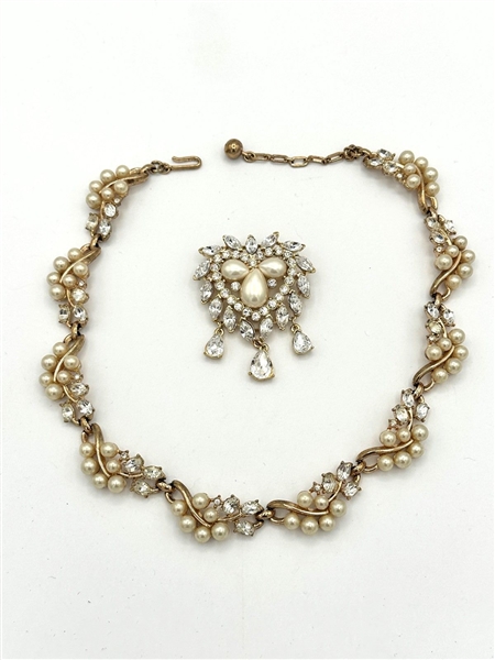 Kunio Matsumoto For Trifari Brooch and Necklace