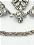 Vintage Eisenberg Style Clear Rhinestone Silver Tone Jewelry