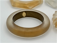 (4) Alexis Bittar Lucite Bangle Bracelets