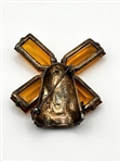 Jolle Sterling Silver Windmill Brooch