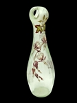 French Art Nouveau Cameo Glass Vase With Corolla Shape Top by Emile Galle