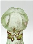 French Art Nouveau Cameo Glass Vase With Corolla Shape Top by Emile Galle