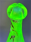 French Art Nouveau Cameo Glass Vase With Corolla Shape Top by Emile Galle