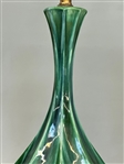 Pair Ceramic Drip Lamps Possibly Blue Mountain Pottery