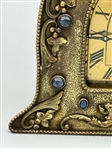 Empire Art Gold Art Deco Desk Clock