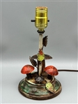 Tole Italian Toadstool Lamp