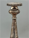 Silver Plate Candle Sticks Grape Motif
