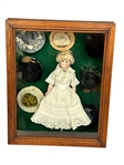 Kestner 172 "Gibson Girl" Doll In Shadow Box With Hats