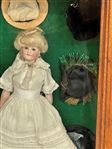 Kestner 172 Gibson Girl Doll In Shadow Box With Hats