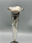 International Sterling Silver Trumpet Vase 