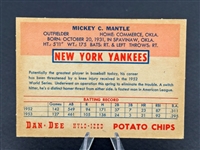 1954 Dan Dee Mickey Mantle 