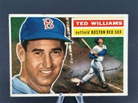 1956 Topps Ted Williams #5 White Back Baseball Card