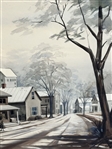 Gladys F. Buschmann Watercolor Side Street