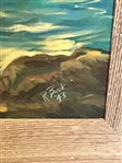 R. Book Oil on Canvas Landscape Scene Framed
