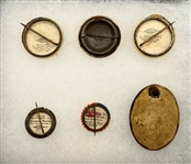 (6) TOC Potical Pinbacks Johnson, Taft and McLean