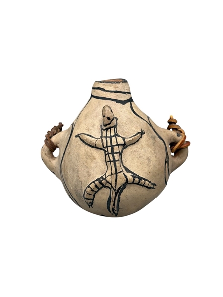 Cochiti Pueblo Pottery Canteen
