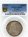 1731 France Jeton Feuardent-332 PCGS AU53