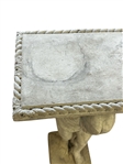 Cast Cement Atlas Cement Top Table Outdoor Sculpture