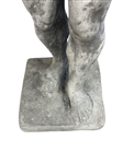 Cast Cement Atlas Cement Top Table Outdoor Sculpture