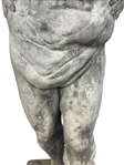 Cast Cement Atlas Cement Top Table Outdoor Sculpture