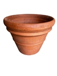 Pair Monumental Terra Cotta Planters
