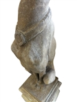 Cast Cement Greyhound Dog Sculpture