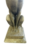 Cast Cement Greyhound Dog Sculpture