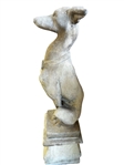 Cast Cement Greyhound Dog Sculpture