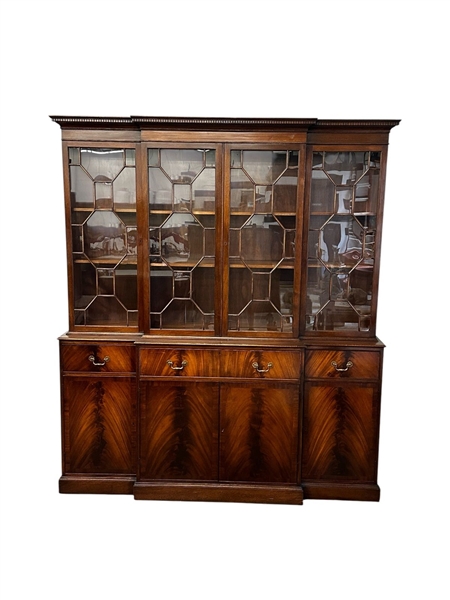 Georgian Breakfront Cabinet by Tibbenham, England