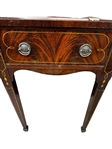 Weiman American Mahogany Curved Curio Cabinet
