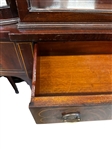 Weiman American Mahogany Curved Curio Cabinet