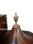 Weiman American Mahogany Curved Curio Cabinet