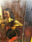 Oil on Canvas Charles I Bidding Farewell to His Sons Before Execution Reproduction 1889 Magnificent Gilded Frame