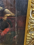 Oil on Canvas Charles I Bidding Farewell to His Sons Before Execution Reproduction 1889 Magnificent Gilded Frame