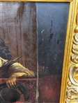 Oil on Canvas Charles I Bidding Farewell to His Sons Before Execution Reproduction 1889 Magnificent Gilded Frame